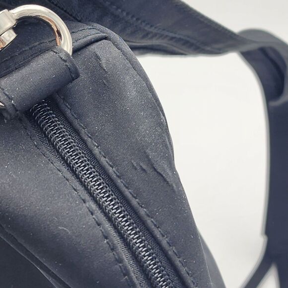 Norm Thompson Black Convertible Crossbody Sling Backpack - Picture 8 of 11